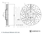 ADBP430174 Brzdový kotouč BLUE PRINT