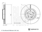 ADBP430178 Brzdový kotouč BLUE PRINT