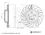 ADBP430217 Brzdový kotouč BLUE PRINT