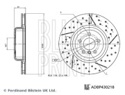 ADBP430218 Brzdový kotouč BLUE PRINT