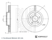 ADBP430227 Brzdový kotouč BLUE PRINT