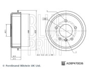 ADBP470036 Brzdový buben BLUE PRINT