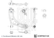 ADBP860168 Řídicí páka, zavěšení kol BLUE PRINT