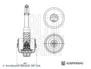 ADBP990045 Kryt, pouzdro olejového filtru Blue Print Solution BLUE PRINT