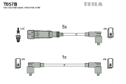 T057B Sada kabelů pro zapalování alternative TESLA