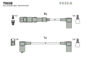 T069B Sada kabelů pro zapalování alternative TESLA