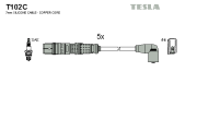 T102C Sada kabelů pro zapalování original TESLA