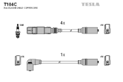 T104C TESLA sada zapaľovacích káblov T104C TESLA