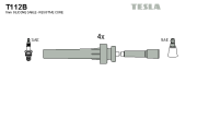 T112B Sada kabelů pro zapalování TESLA