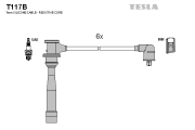 T117B Sada kabelů pro zapalování TESLA