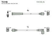 T231B Sada kabelů pro zapalování TESLA