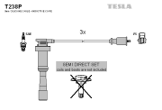 T238P Sada kabelů pro zapalování TESLA