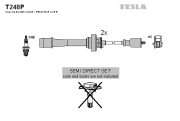 T248P Sada kabelů pro zapalování TESLA