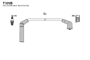 T309B Sada kabelů pro zapalování TESLA