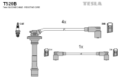 T520B Sada kabelů pro zapalování TESLA