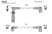 T590C Sada kabelů pro zapalování original TESLA