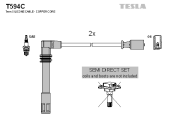 T594C Sada kabelů pro zapalování original TESLA