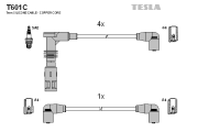 T601C Sada kabelů pro zapalování original TESLA