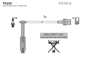 T624C Sada kabelů pro zapalování TESLA