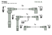 T720C Sada kabelů pro zapalování original TESLA