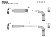 T738B Sada kabelů pro zapalování TESLA