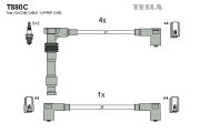 T880C Sada kabelů pro zapalování original TESLA