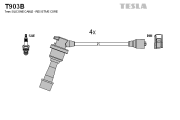 T903B Sada kabelů pro zapalování TESLA