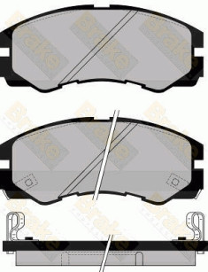 PA1030 Sada brzdových destiček, kotoučová brzda Brake ENGINEERING