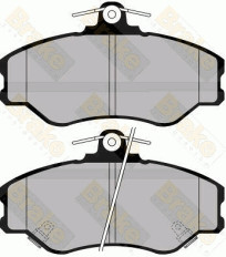 PA1074 Sada brzdových destiček, kotoučová brzda Brake ENGINEERING