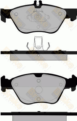 PA1106 Brake ENGINEERING sada brzdových platničiek kotúčovej brzdy PA1106 Brake ENGINEERING