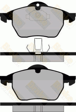 PA1116 Sada brzdových destiček, kotoučová brzda Brake ENGINEERING