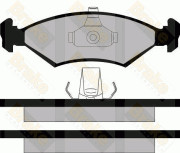 PA1126 Sada brzdových destiček, kotoučová brzda Brake ENGINEERING