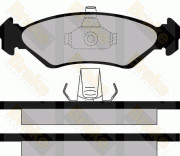 PA1127 Sada brzdových destiček, kotoučová brzda Brake ENGINEERING