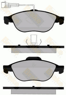 PA1154 Sada brzdových destiček, kotoučová brzda Brake ENGINEERING