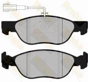 PA1156 Sada brzdových destiček, kotoučová brzda Brake ENGINEERING