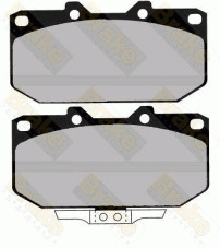 PA1230 Sada brzdových destiček, kotoučová brzda Brake ENGINEERING