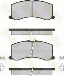 PA1256 Sada brzdových destiček, kotoučová brzda Brake ENGINEERING