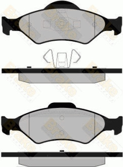 PA1268 Sada brzdových destiček, kotoučová brzda Brake ENGINEERING