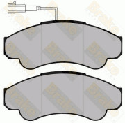 PA1284 Sada brzdových destiček, kotoučová brzda Brake ENGINEERING