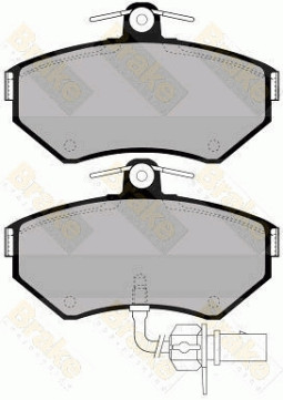 PA1300 Sada brzdových destiček, kotoučová brzda Brake ENGINEERING