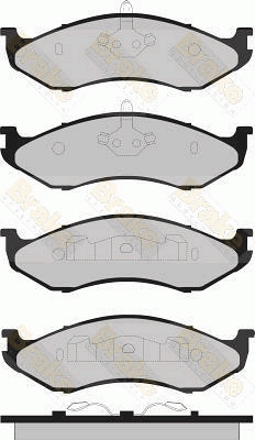 PA1322 Sada brzdových destiček, kotoučová brzda Brake ENGINEERING