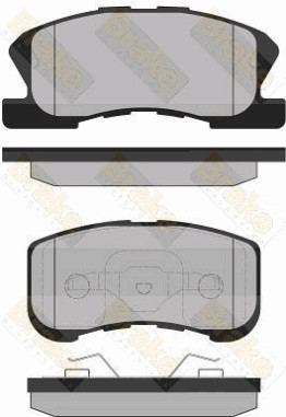 PA1337 Sada brzdových destiček, kotoučová brzda Brake ENGINEERING