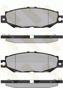 PA1360 Sada brzdových destiček, kotoučová brzda Brake ENGINEERING