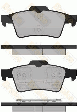 PA1391 Sada brzdových destiček, kotoučová brzda Brake ENGINEERING