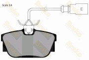 PA1470 Sada brzdových destiček, kotoučová brzda Brake ENGINEERING