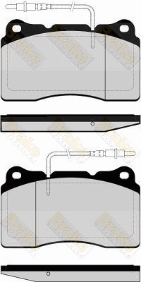 PA1491 Sada brzdových destiček, kotoučová brzda Brake ENGINEERING