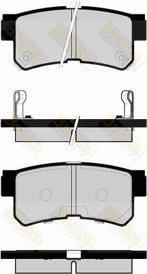 PA1494 Sada brzdových destiček, kotoučová brzda Brake ENGINEERING