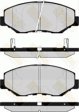 PA1518 Sada brzdových destiček, kotoučová brzda Brake ENGINEERING