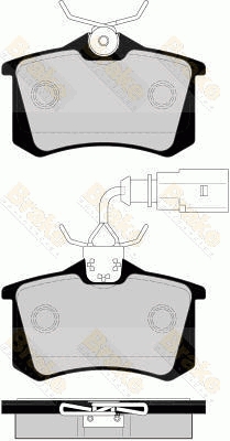 PA1563 Brake ENGINEERING sada brzdových platničiek kotúčovej brzdy PA1563 Brake ENGINEERING