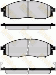 PA1590 Sada brzdových destiček, kotoučová brzda Brake ENGINEERING